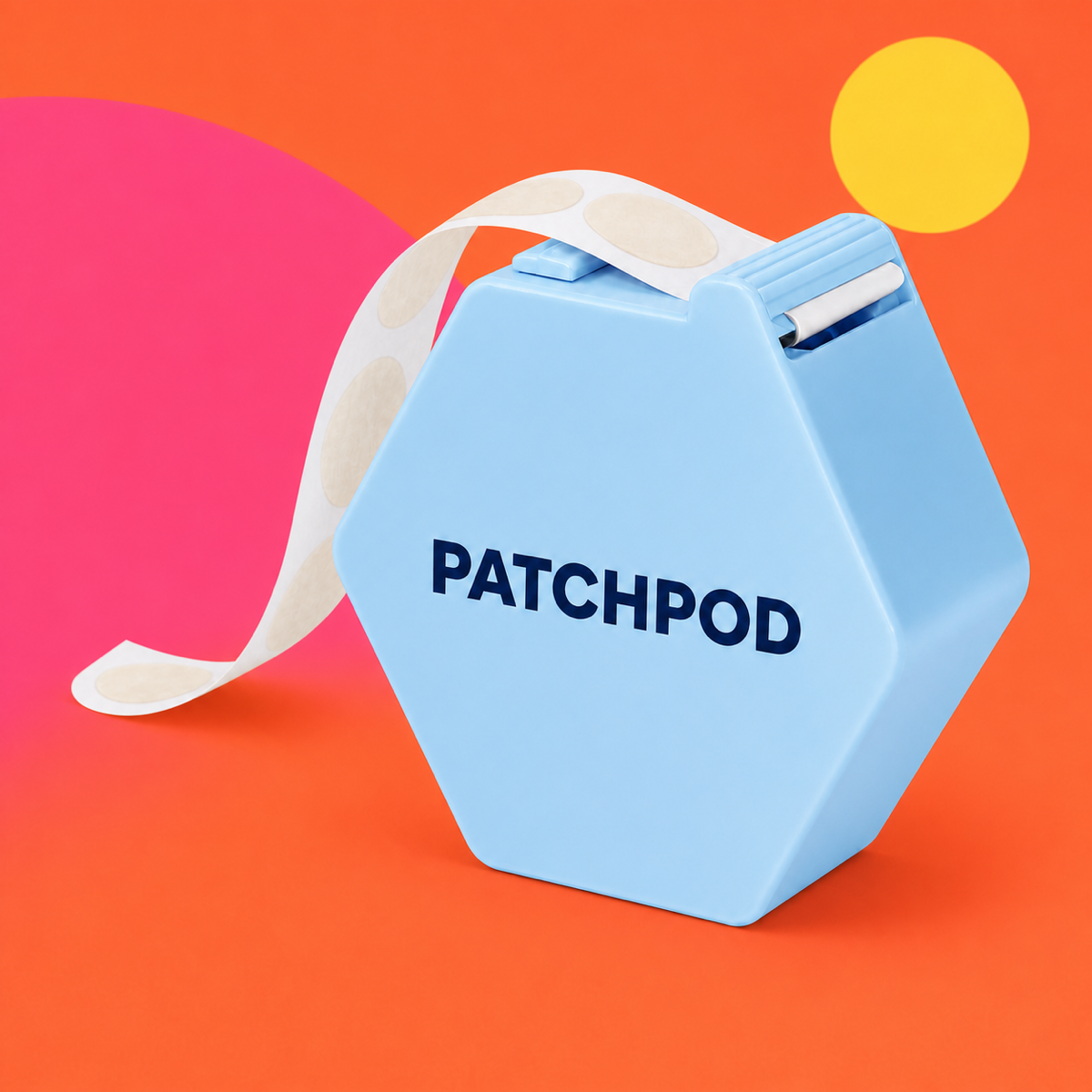 Portable Pull-and-Take Pimple Patch Pod