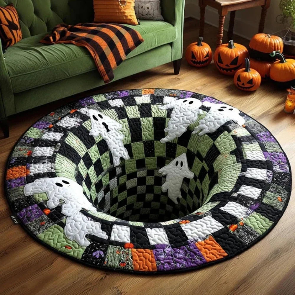 Spooky 3D Skull Accent Rug