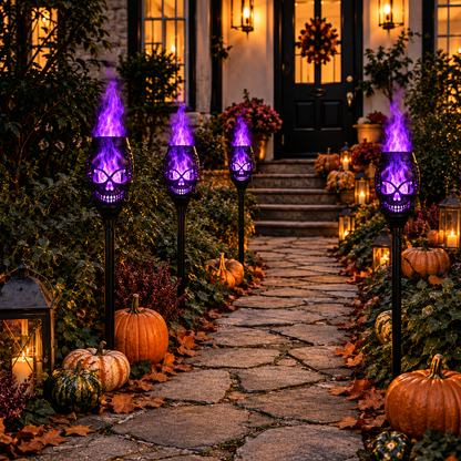 Halloween Solar Skull Light