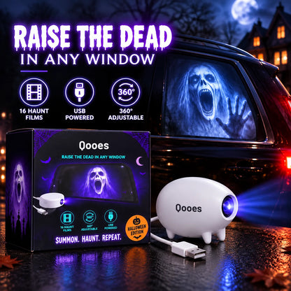 🎃 Halloween Window Projector 👻 16 Spooky Films USB Powered Holiday Decor