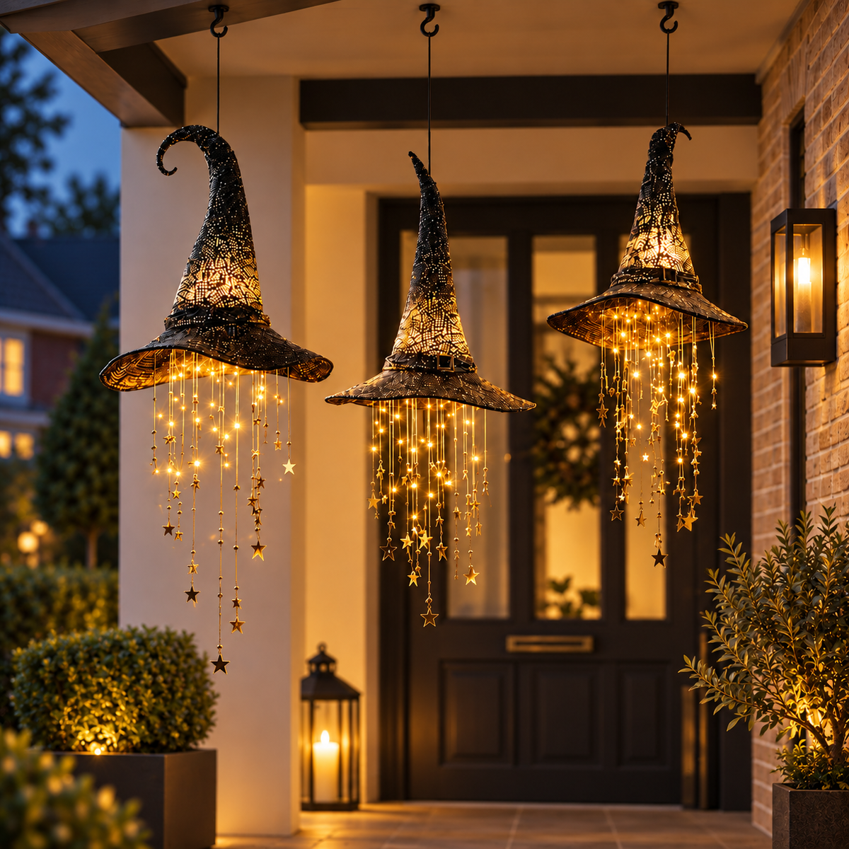 Light-Up Halloween Witch Hat Decoration