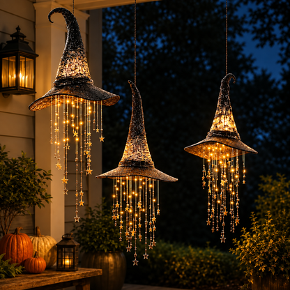 Light-Up Halloween Witch Hat Decoration