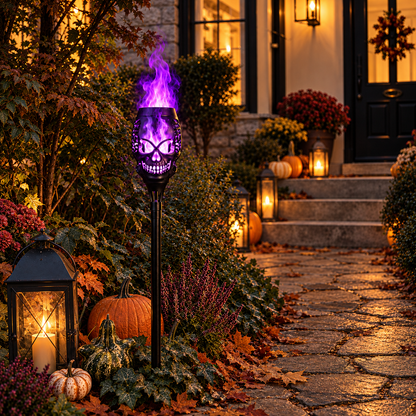 Halloween Solar Skull Light