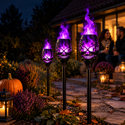 Halloween Solar Skull Light