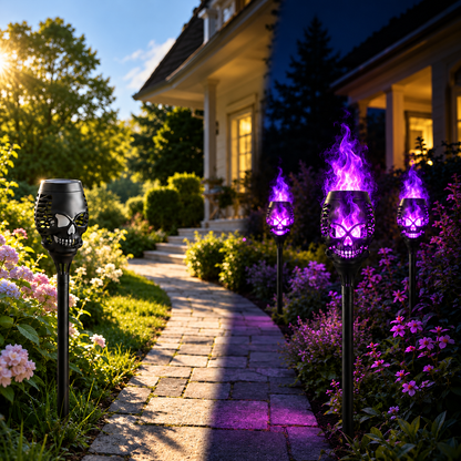 Halloween Solar Skull Light