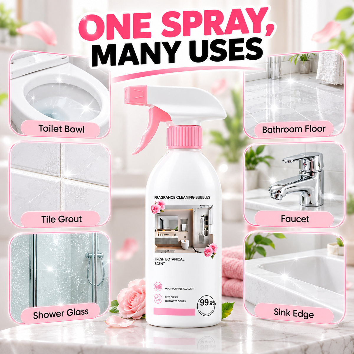 ✨Multi-Purpose Bathroom Cleaner Spray