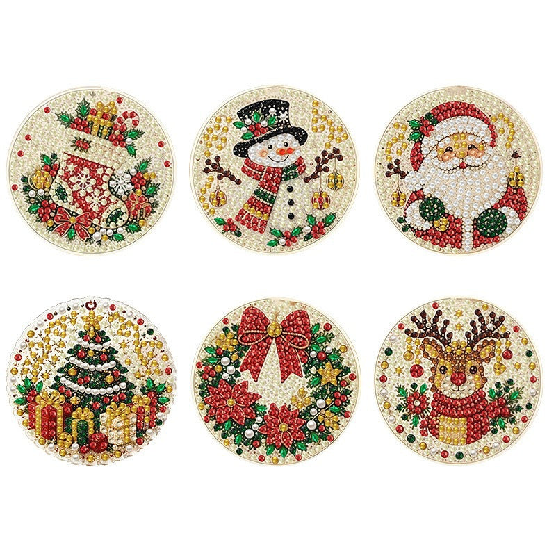 🎄✨ 5D Christmas Sparkle Art DIY Ornament Kit – Create Your Own Glittering Gem & Pearl Tree Decorations 💎🎁
