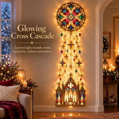 ✨⛪Cathedral Grace Stained Glass Cascade Wall Light™
