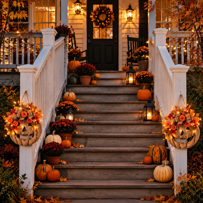 Autumn Pumpkin Door Hanger