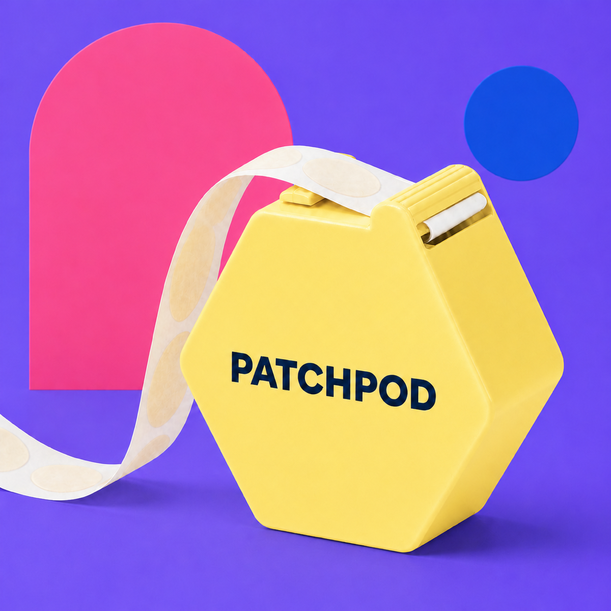 Portable Pull-and-Take Pimple Patch Pod